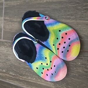 Crocs Tye-Dye WMNS Sz 9 Mens Sz 7 EUC